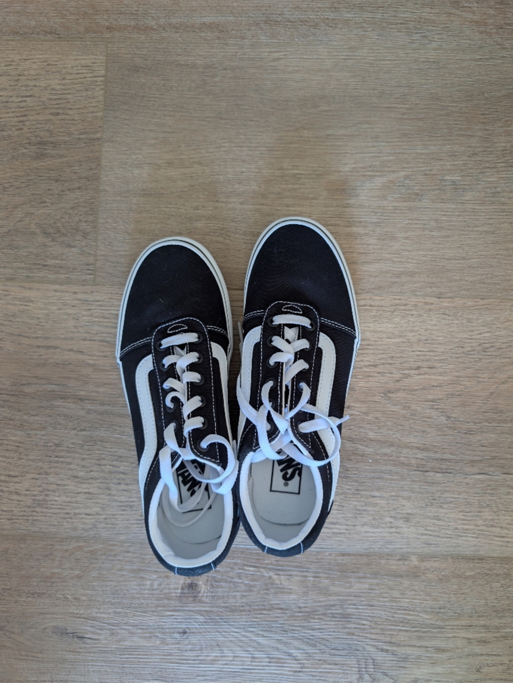Vans Old Skool Platform Black/White Skate Sneakers